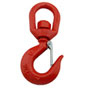 Gancho giratorio con seguro rojo