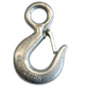Gancho de Carga con Ojo y Seguro Galvanizado